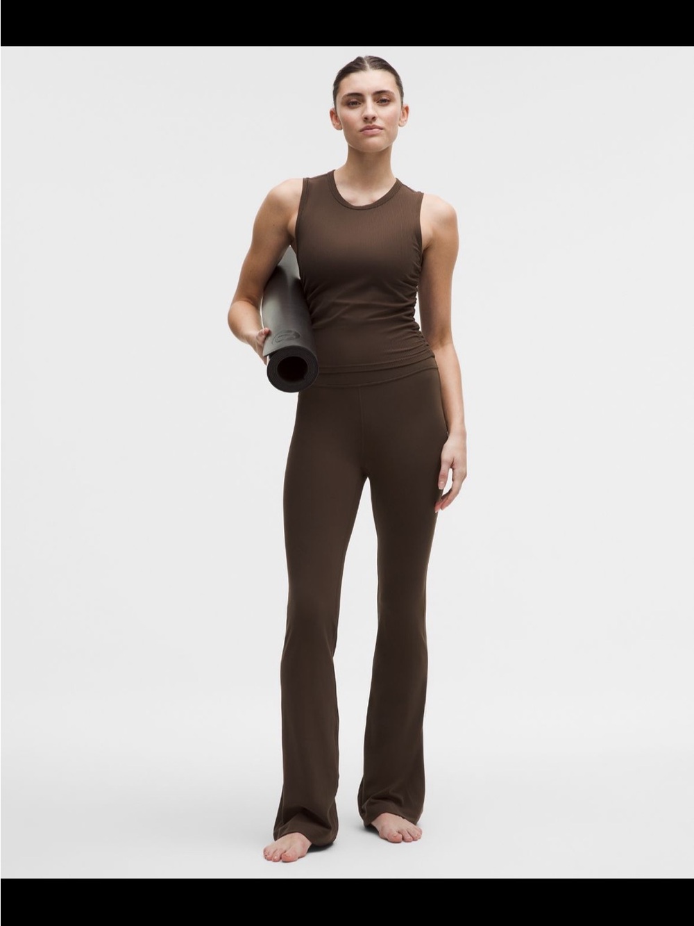 Lululemon women’s walnut crunch groove high rise flared nulu pants